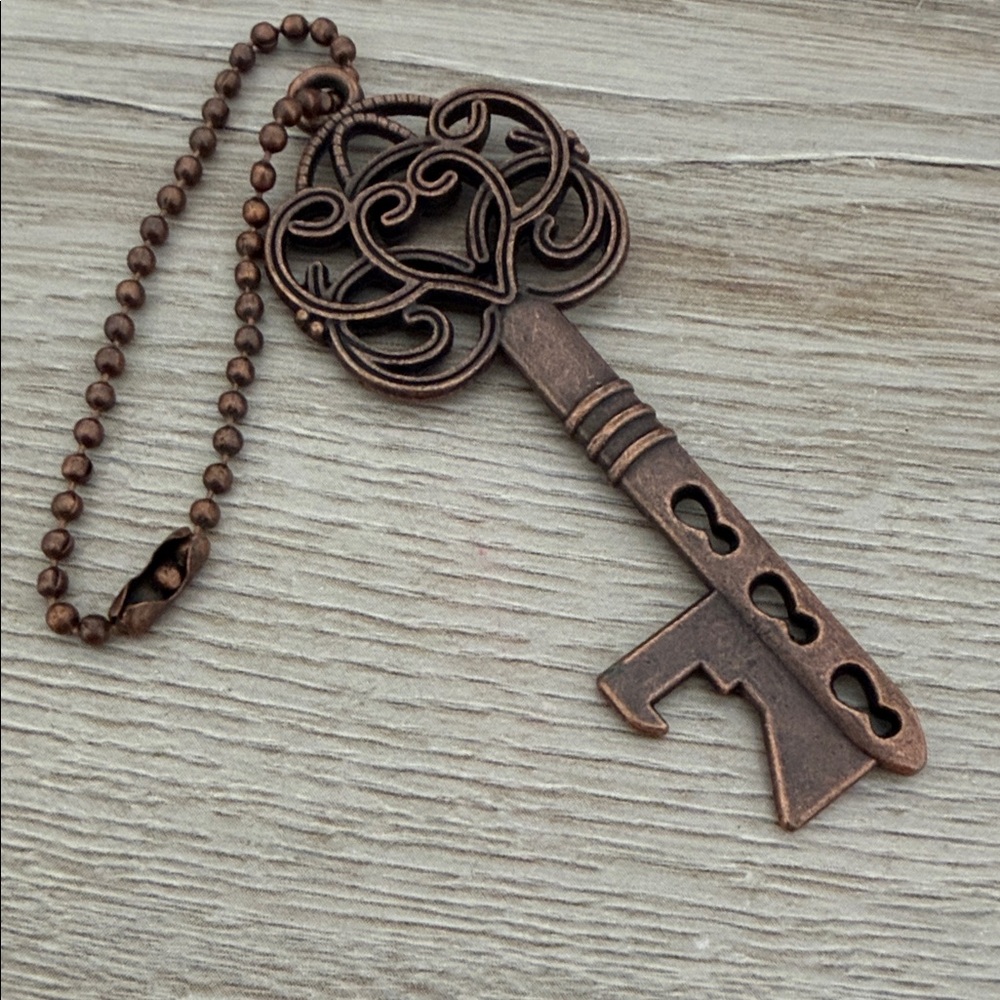 vintage-style skeleton key bottle opener